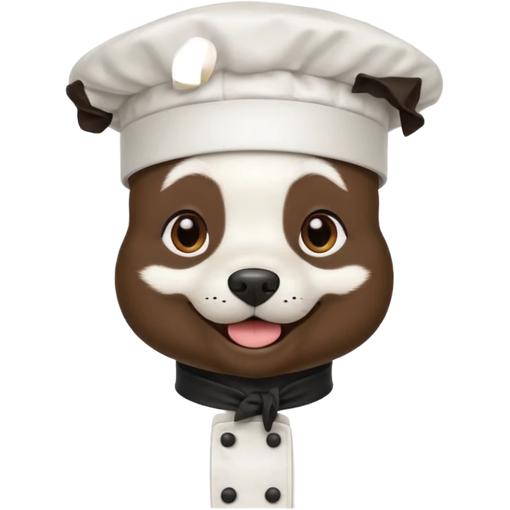 chef white dog emoji