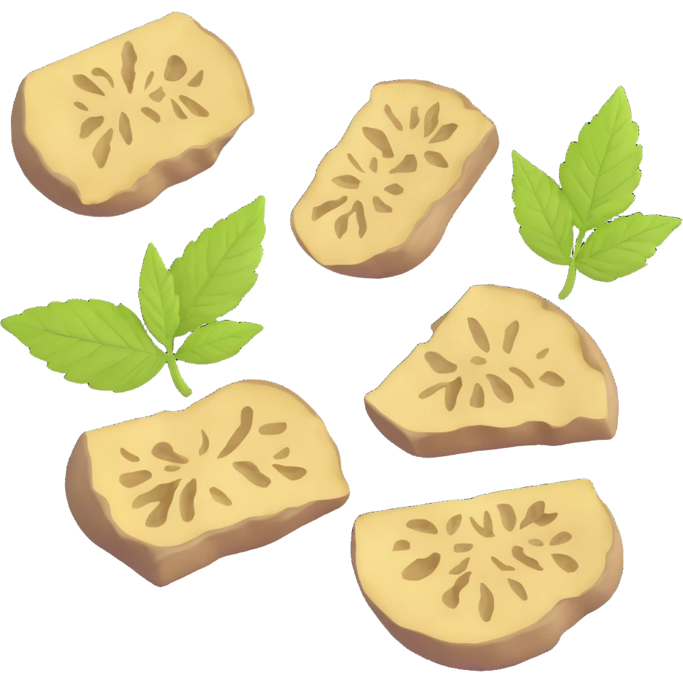 slices of white truffle with weed emoji