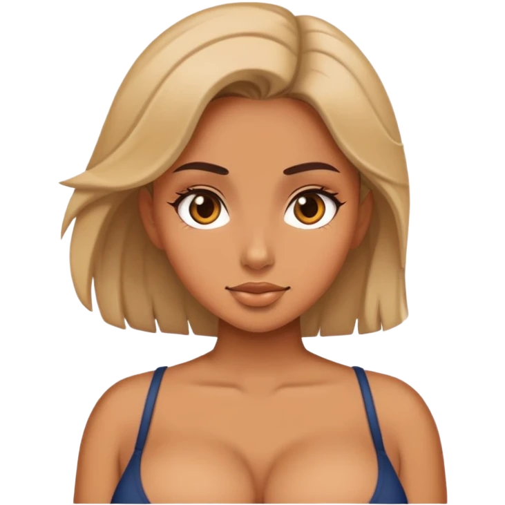 Girl with big boobs emoji