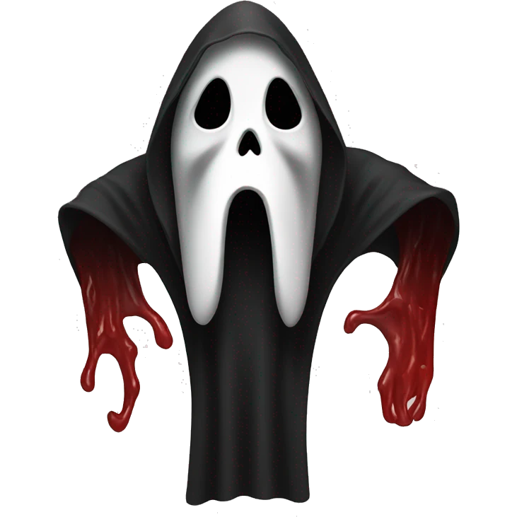 Ghostface from the movie scream emoji