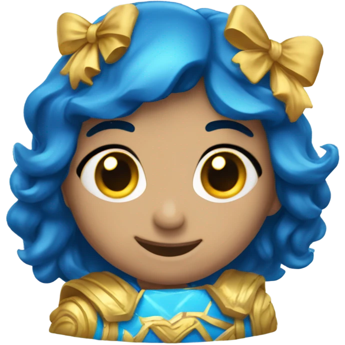 Corazón azul con brillos  emoji