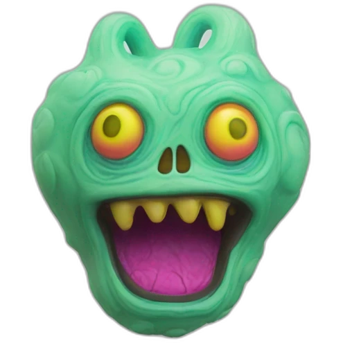 tibetan monster ghost alien fluorescent plasticine emoji