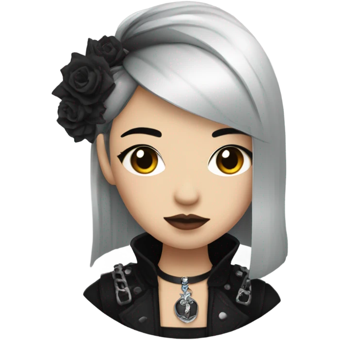 Asian goth emoji
