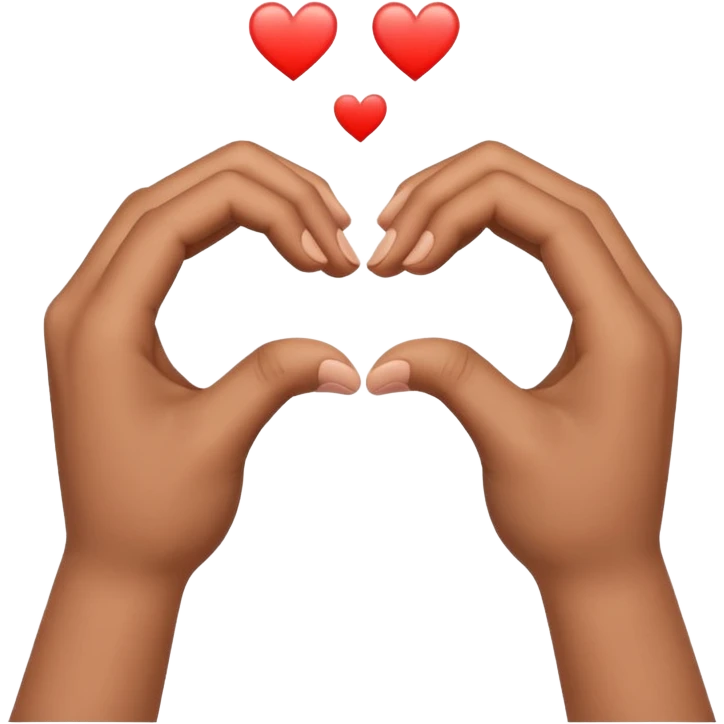 separated love hand sign (this 🫶🏻 but divided into two) emoji
