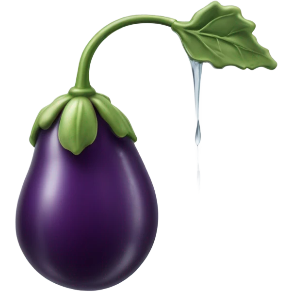 Aubergine sous la douche emoji