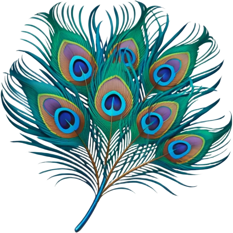 Peacock feather emoji