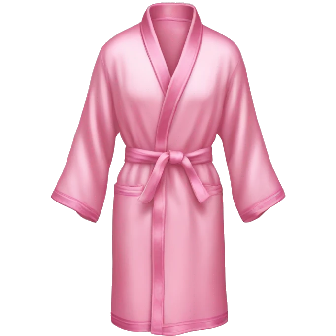 Light pink silk slippers and robe emoji