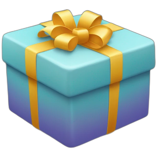 3d smooth gift box with rounded corners emoji