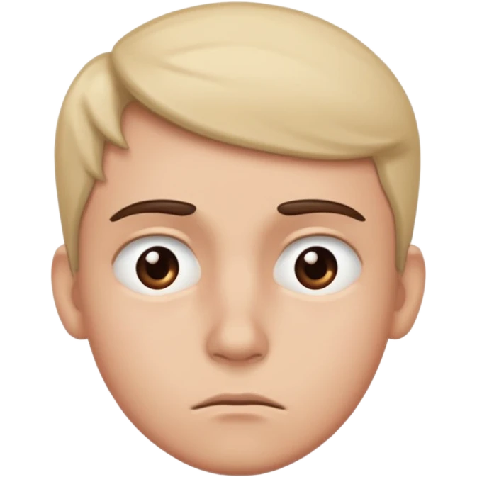 Side eye and a worried face emoji