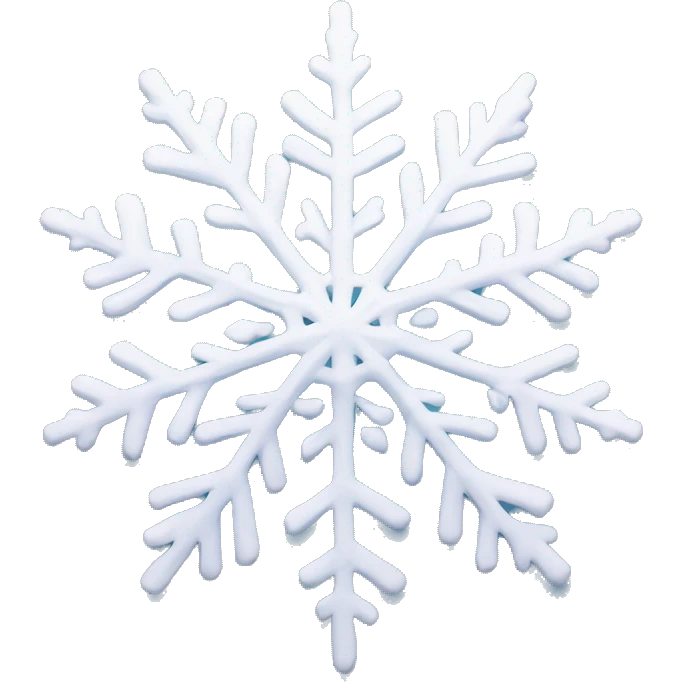 aesthetic snowflake emoji