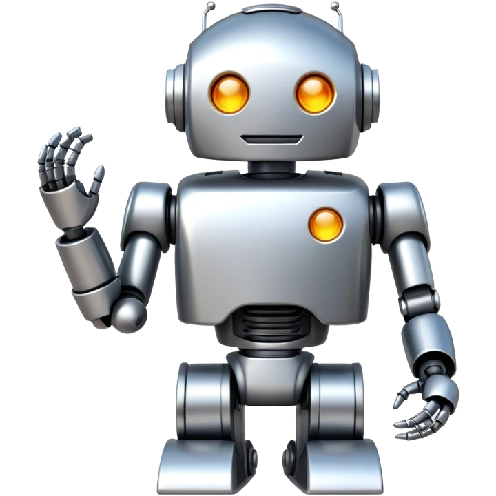 robot with abs emoji
