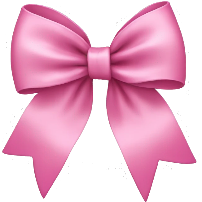 Pink bow emoji