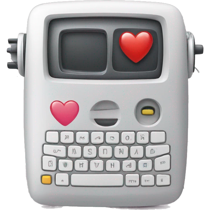 compture love cpu with camera keyboard mouse emoji