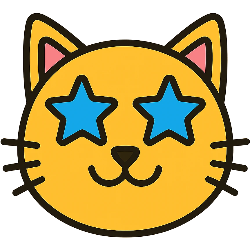 cat with star eyes emoji