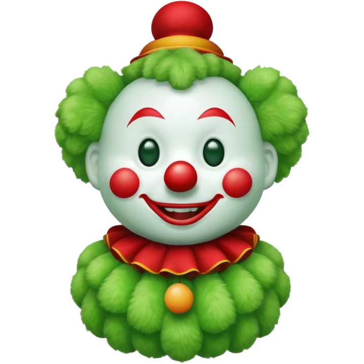 green plush toy clown emoji