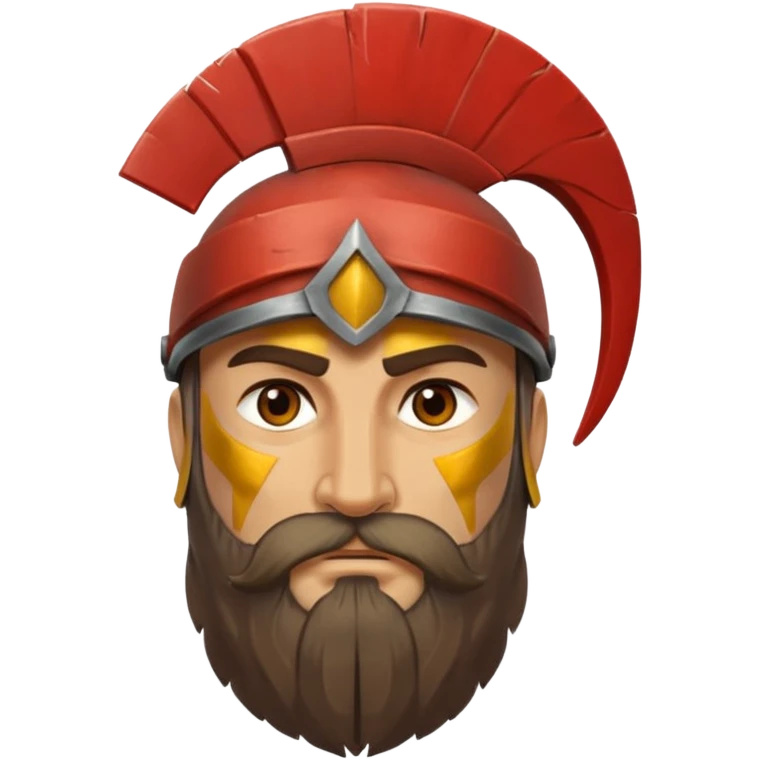 Spartan soldier face emoji