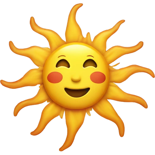 sun in winter emoji
