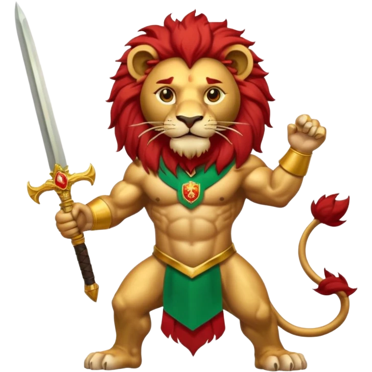 Lion and sun iran flag emoji