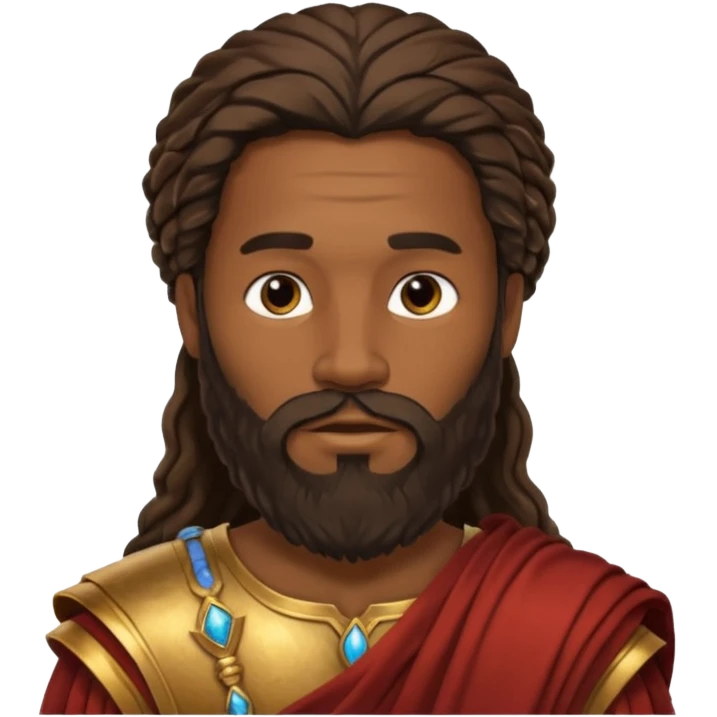 ancient Rome black men long hair long bearded emoji