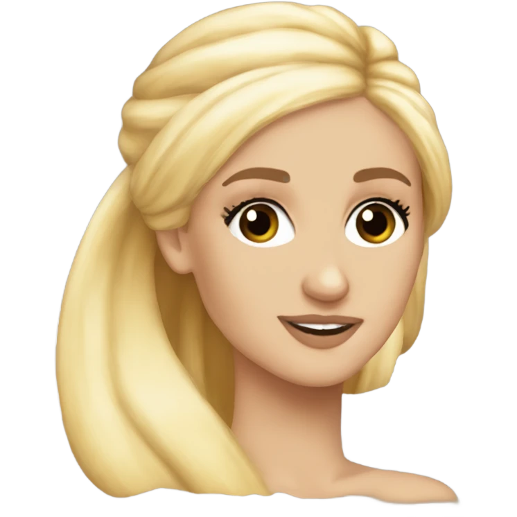 ariana grande blonde hair eternal sunshine emoji
