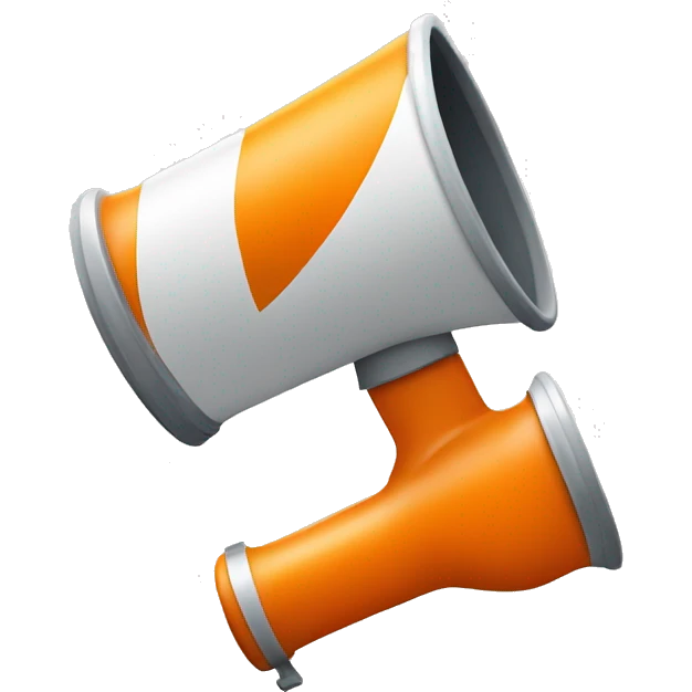 orange megaphone emoji