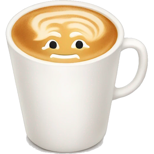 Cup of latte  emoji