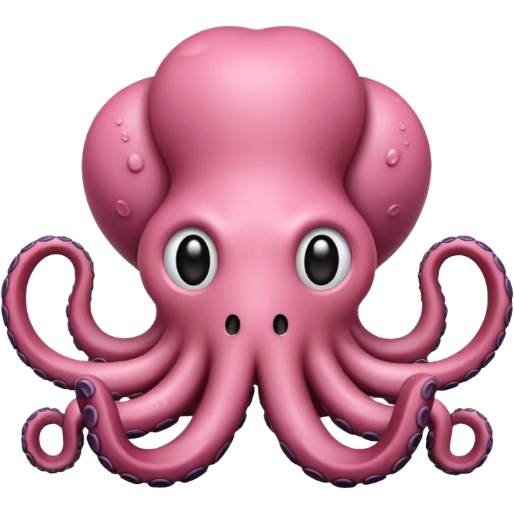 Gato de color rosa que se parezca a un pulpo emoji