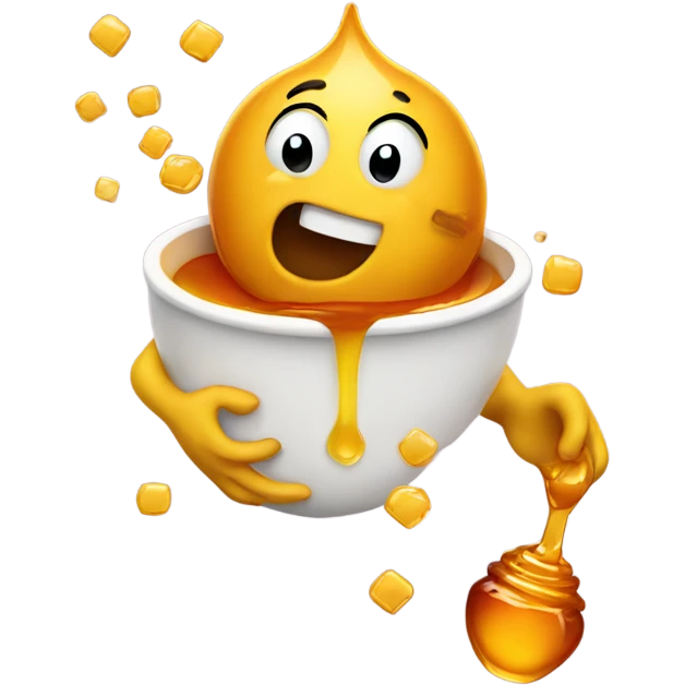 emoji throwing up honey emoji