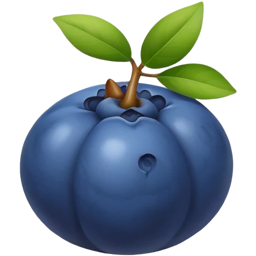 blueberry fruit emoji