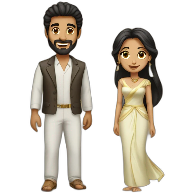 Abdel et Jasmine  emoji