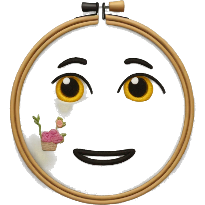 embroidery hoop emoji