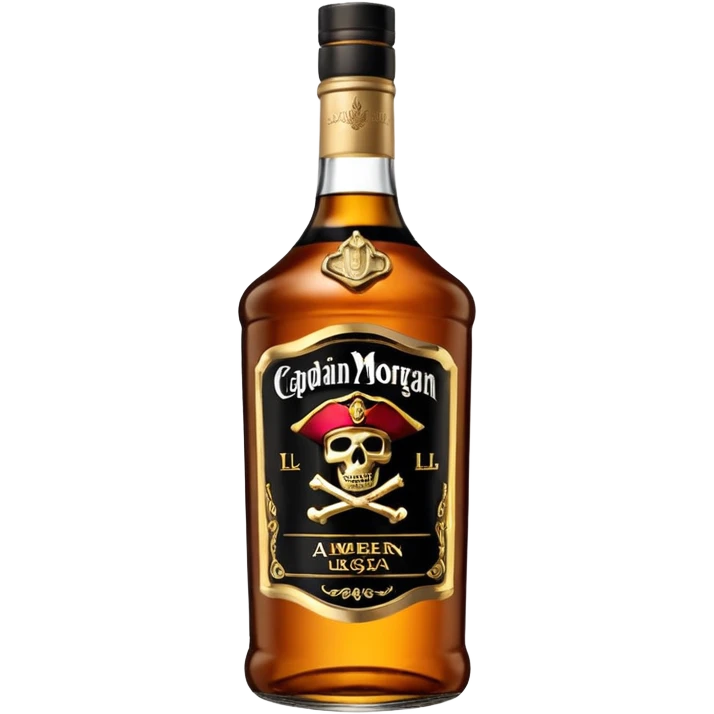 Bouteille de Captain Morgan, 1 l emoji