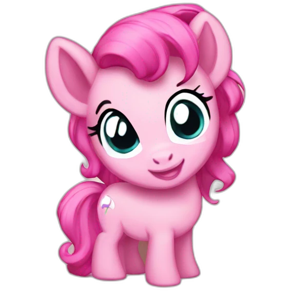 chibi pink pony emoji