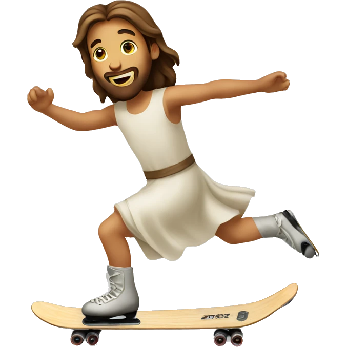 Jesus skating emoji