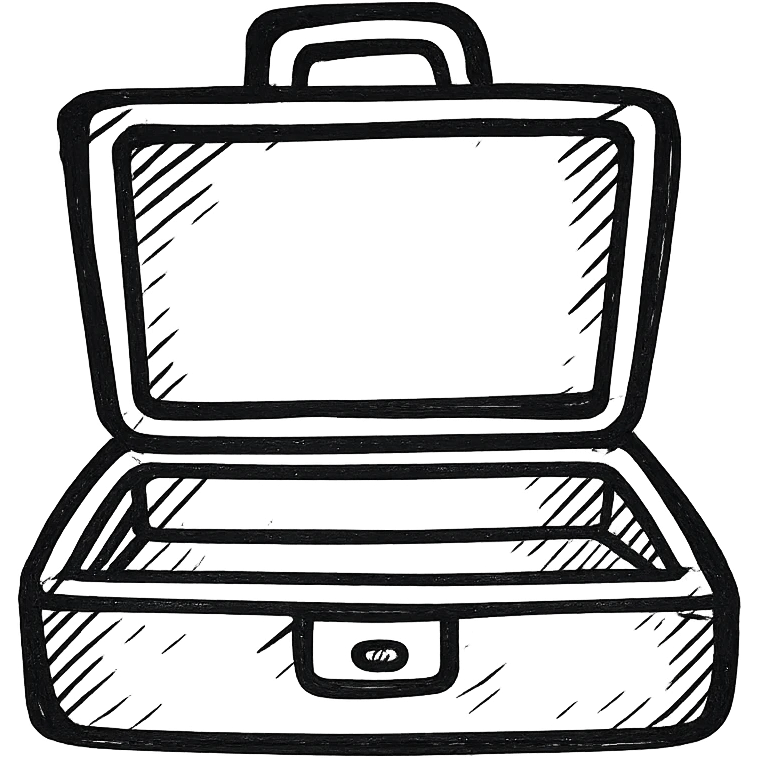 open empty briefcase emoji