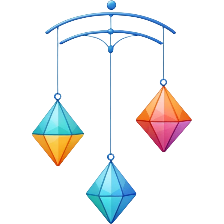 Hanging mobile  emoji
