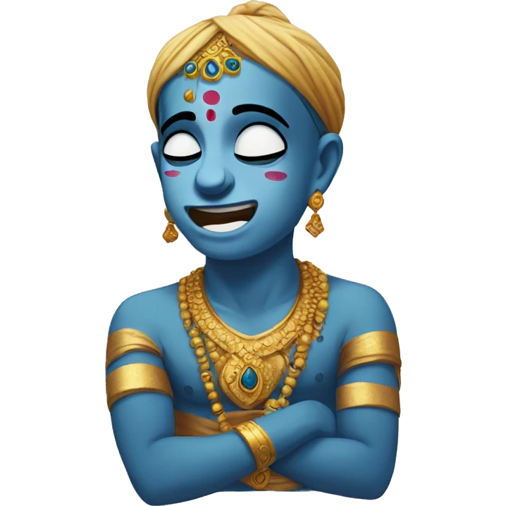 Krishna is crying emoji