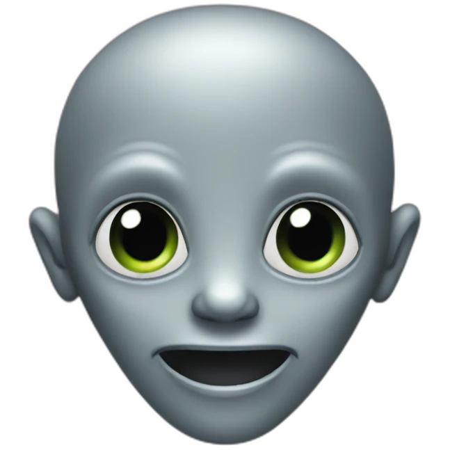 Gray-Alien-happy emoji