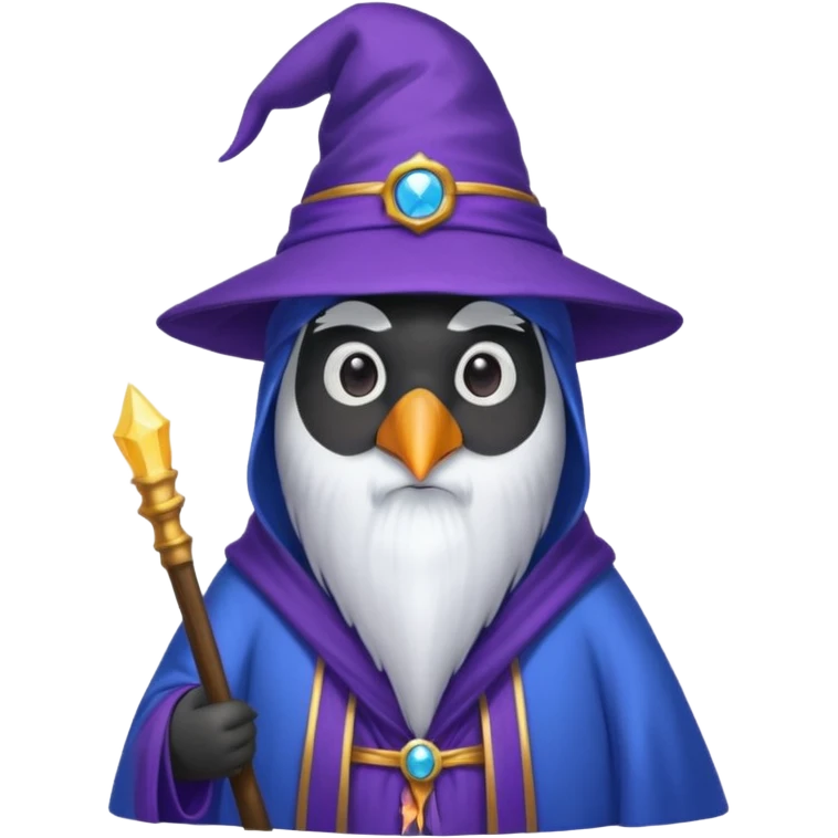 Penguin Wizard emoji