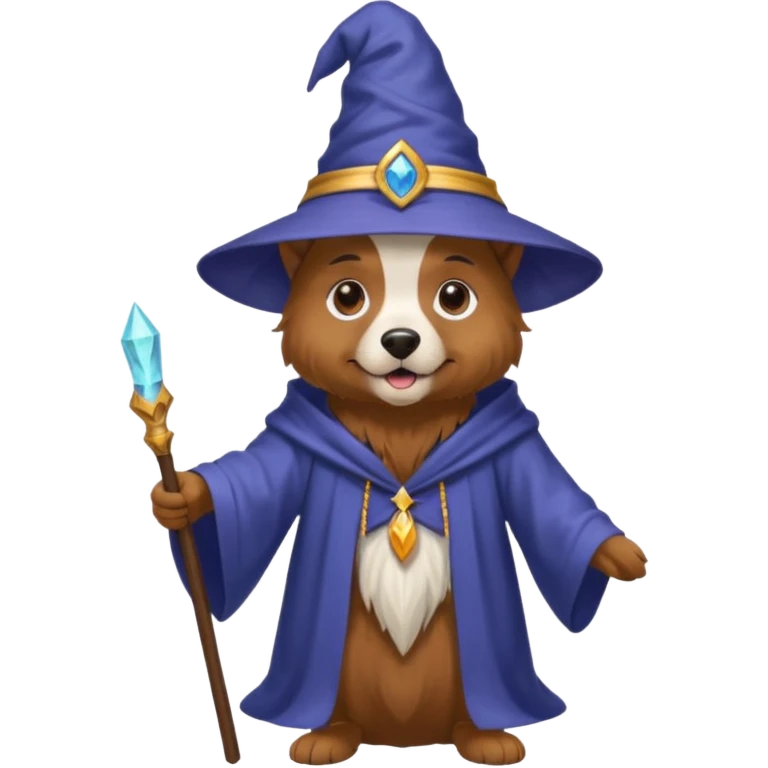 Dog wizard emoji