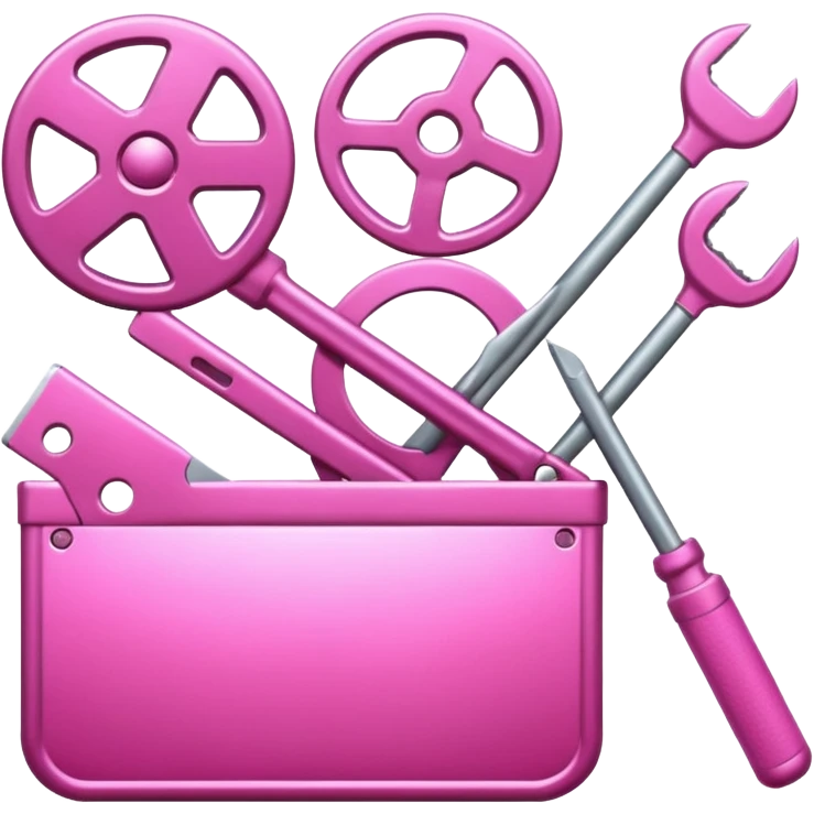 cinema pink tools emoji