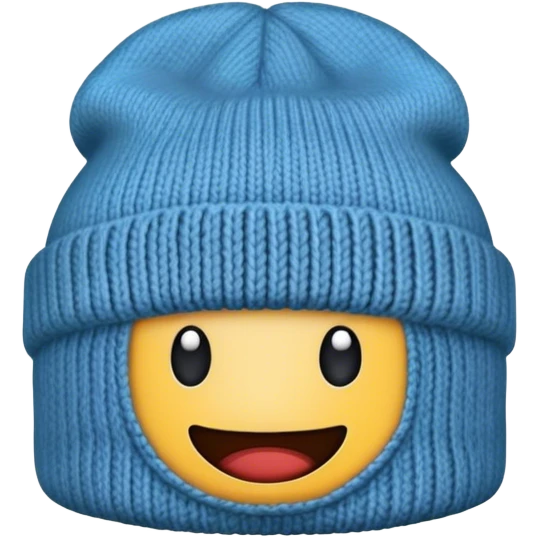 a beanie emoji