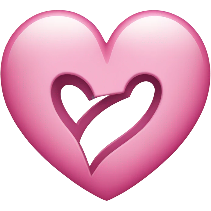 Heart with A inside emoji