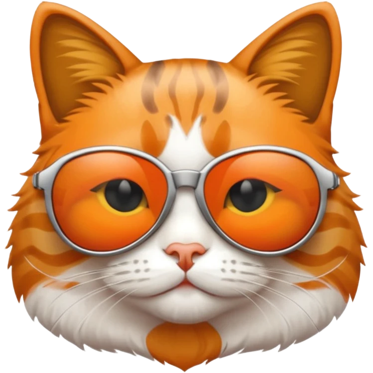 Cat wearing sunglasses emoji