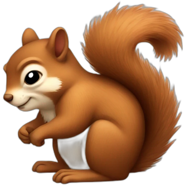 Sleepy squirrel emoji