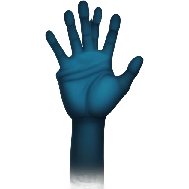 Cero miedo penta hand sign emoji
