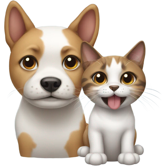 dog and cat hybrid emoji
