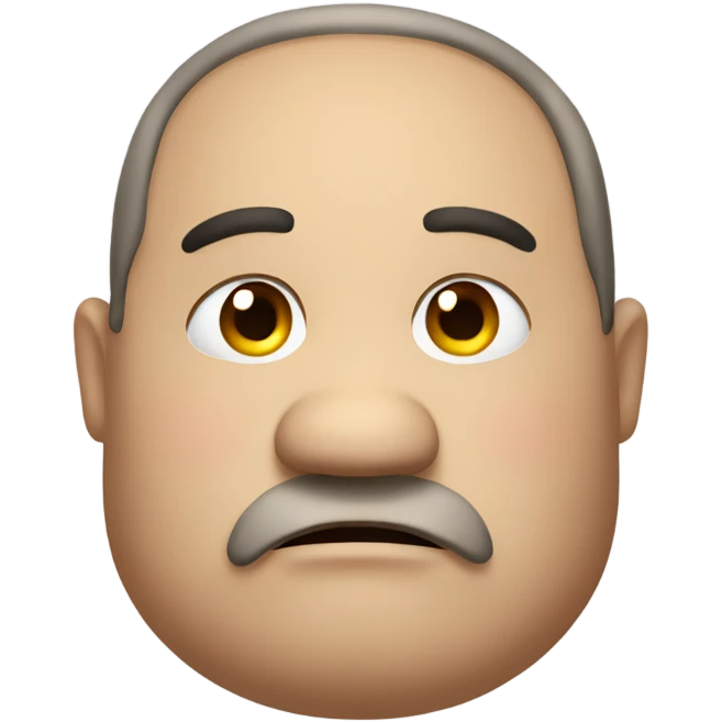 sad fat man emoji