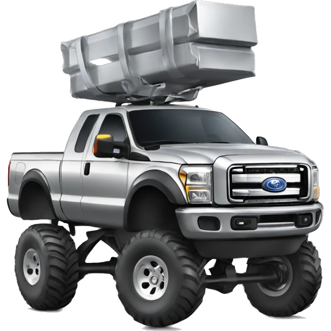 Lifted silver ford emoji
