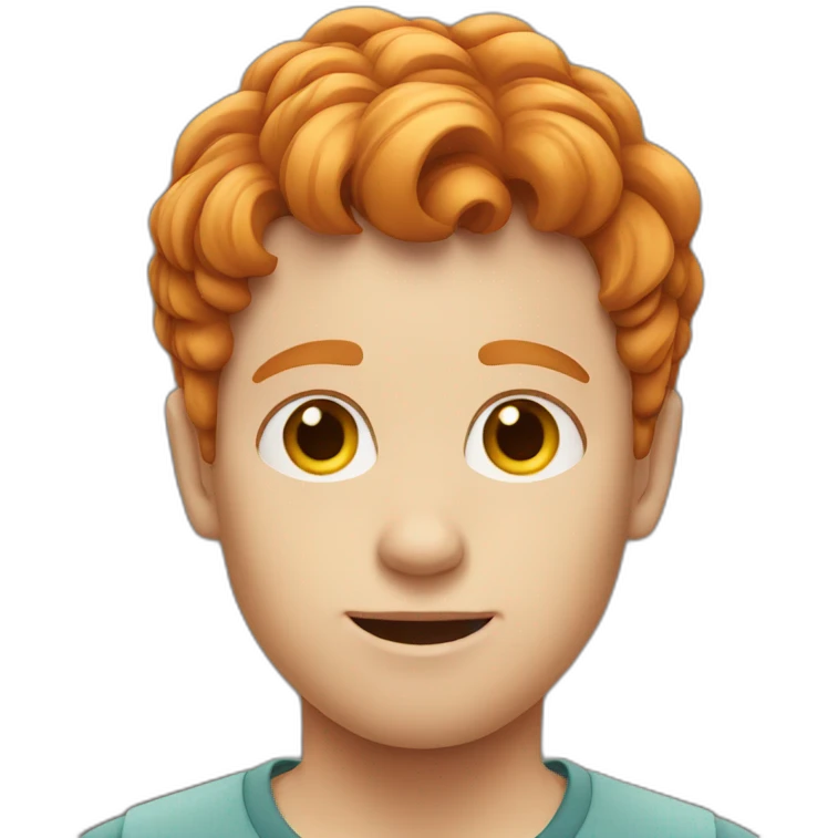 Ginger hair boy emoji